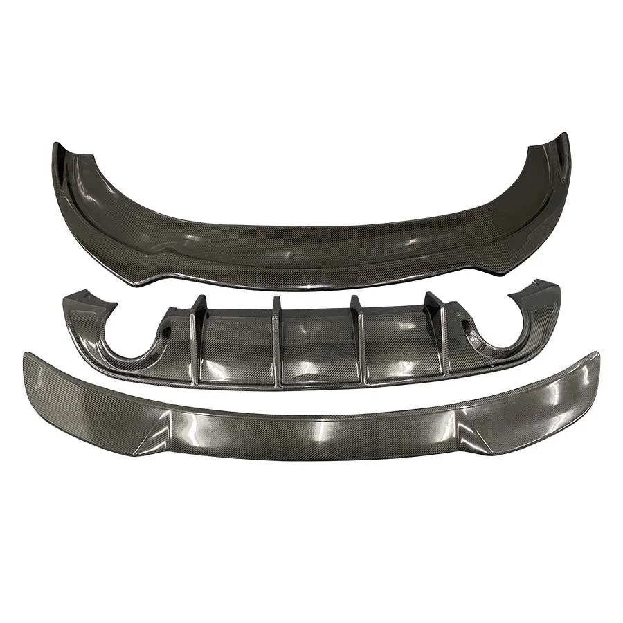 New  Carbon Fiber Bumper Front Lip for CHARGER 2015-2018 Exhaust Cut-Outs Rear Spoiler Rear Diffuser Bolt-On Body